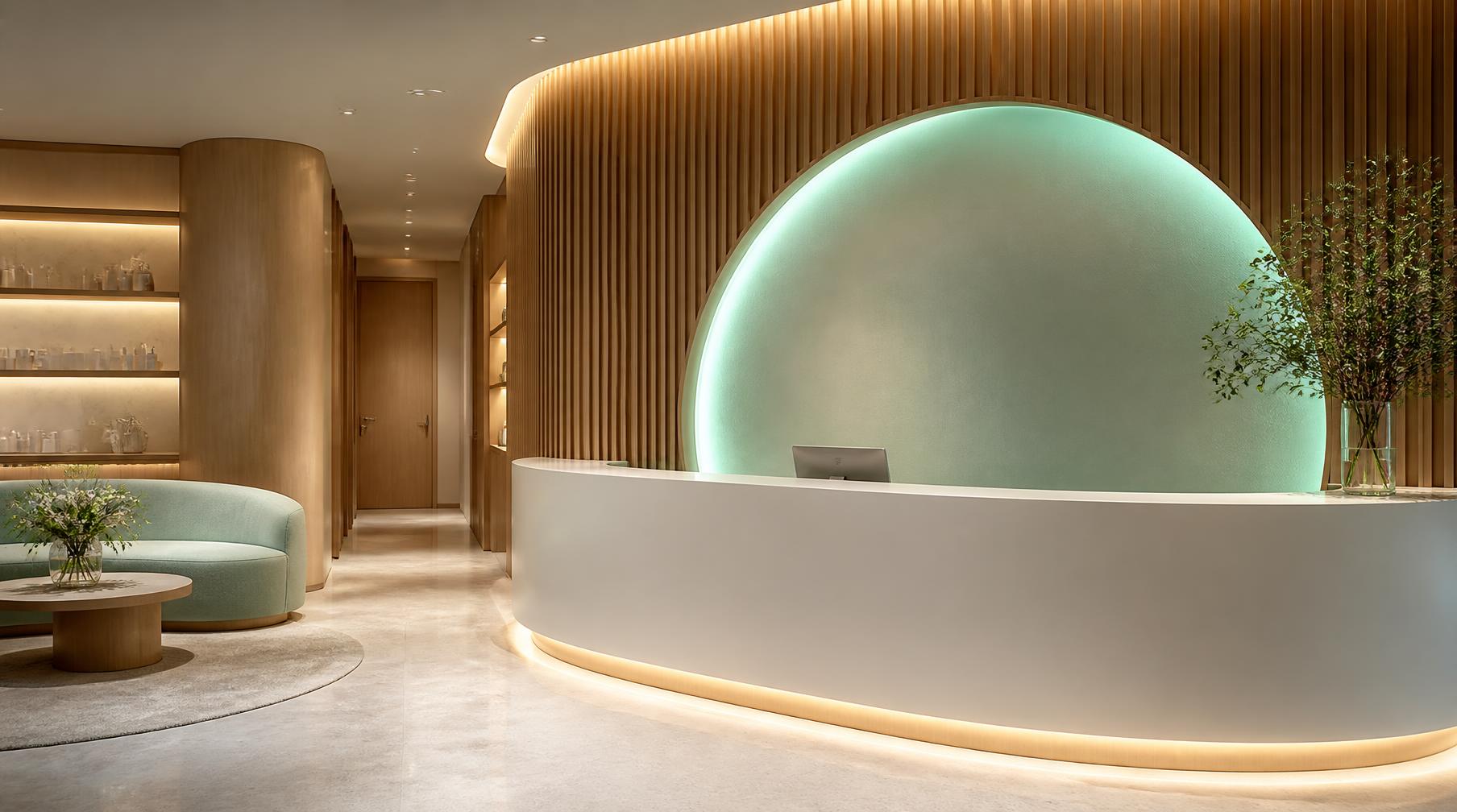 The Glass Skin Clinic reception in Hawthorn East